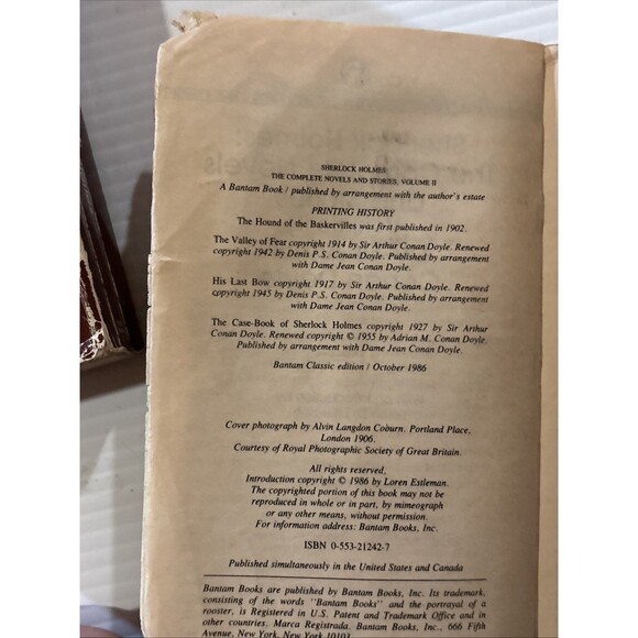 THE COMPLETE SHERLOCK HOLMES Sir Arthur Conan Doyle Volume I and II Set - Picture 12 of 14